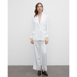 Club Monaco Satin Blazer - White - Size M